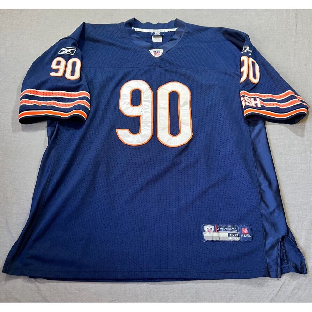 Chicago Bears Peppers Jersey Adult 56 Blue Stitch Short Sleeve Pullover Mens